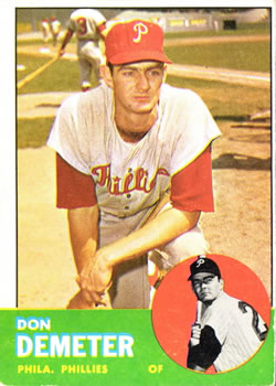 1963 Topps Baseball Cards      267     Carl Sawatski